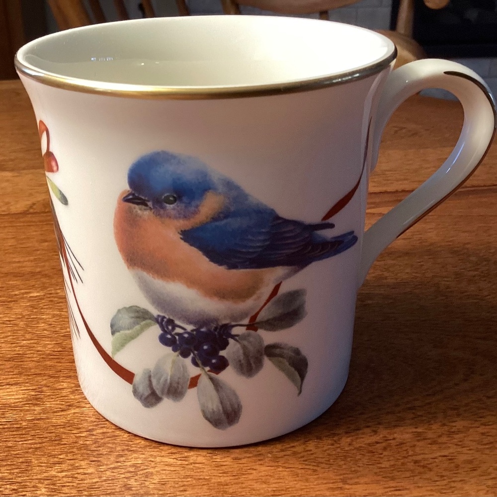 Lenox Winter Greetings Mug EASTERN BLUEBIRD Catherine McClung